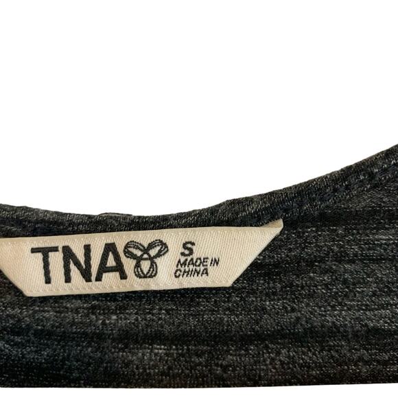 Aritzia TNA Space Dye Charcoal Sleeveless Romper - Picture 5 of 7